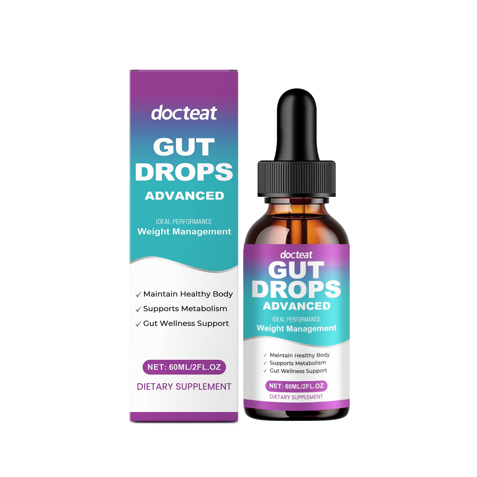 Intestinal Care Drops, Boost Digestion, Fast Relief, Body Care Supplement, Natural Formula ,60ml