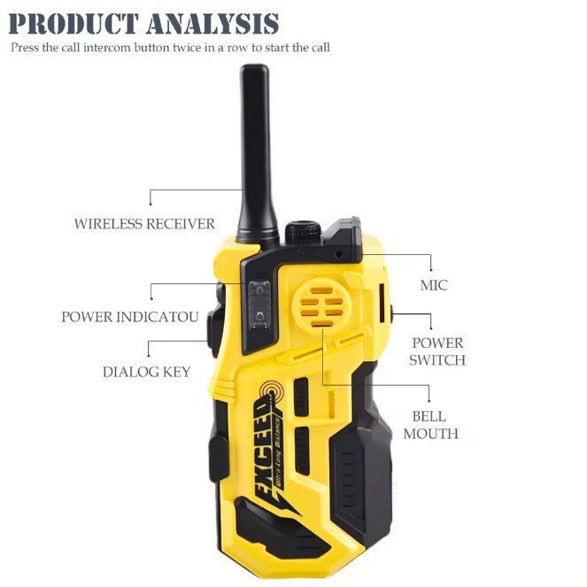 2 Pack Kids Walkie Talkies Interactive Toys for Children Ages 5-12 Christmas Birthday Gift