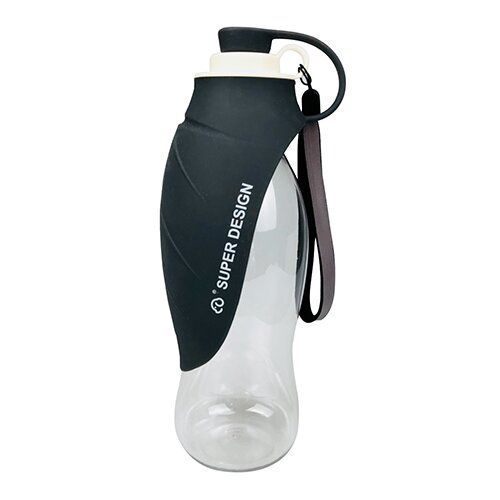 580ml Dog Water Bottle Silicone Leaf Design Pet Water Dispenser