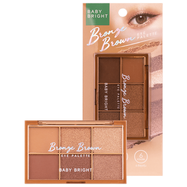 باليت ظلال عيون برونزية بنية 0.7 جرام × 6 ألوان بيبي برايت (M)