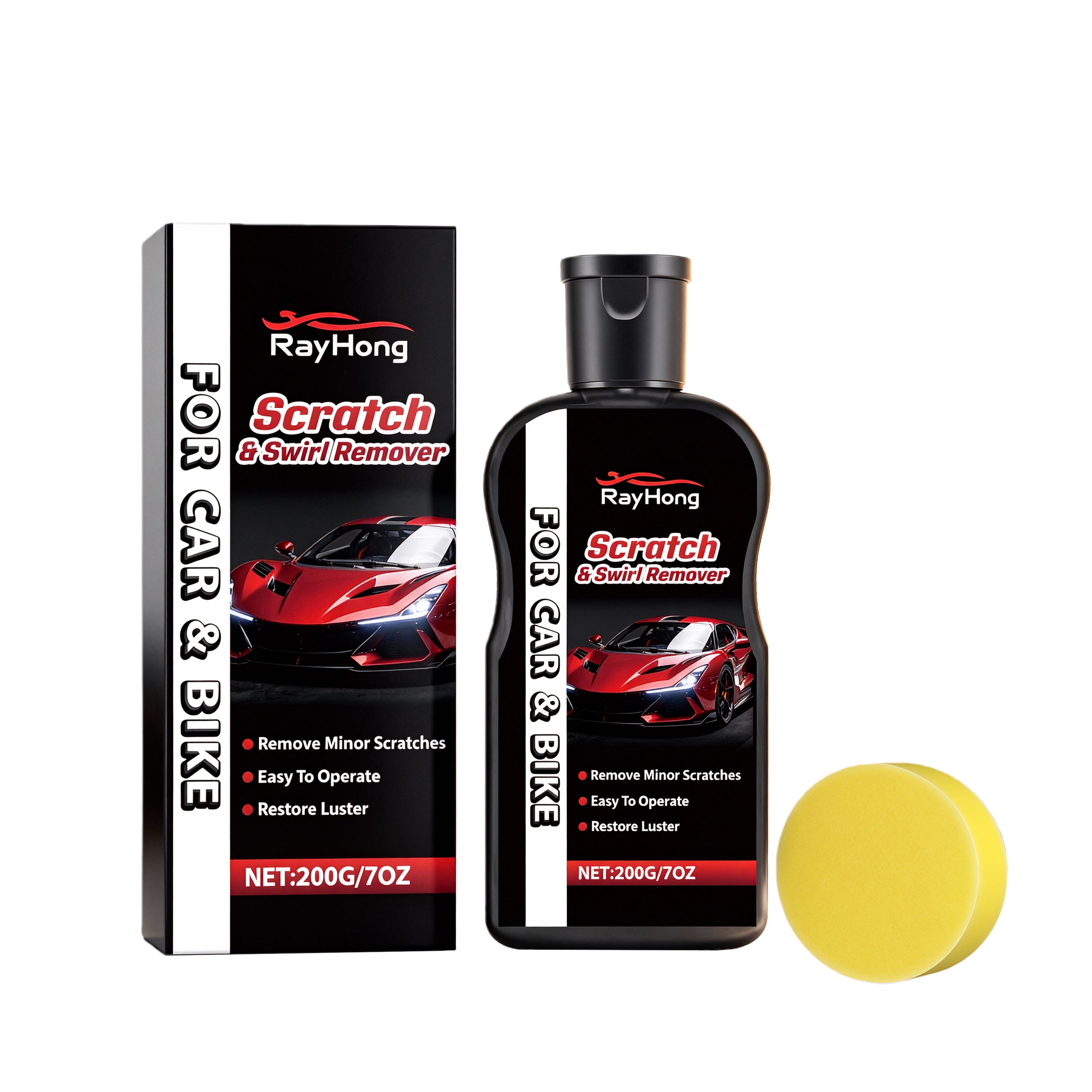 Car Scratch Repair Paste, Automotive Supplies, Quick Car Body Scratch Fix, Glossy Finish ,1 set
