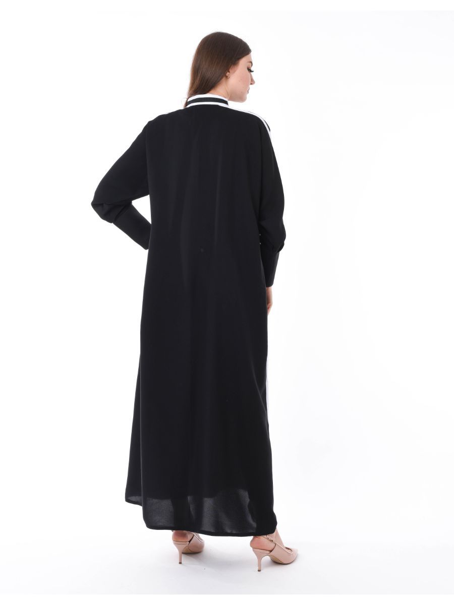 MOiSTREET Black Sporty Abaya