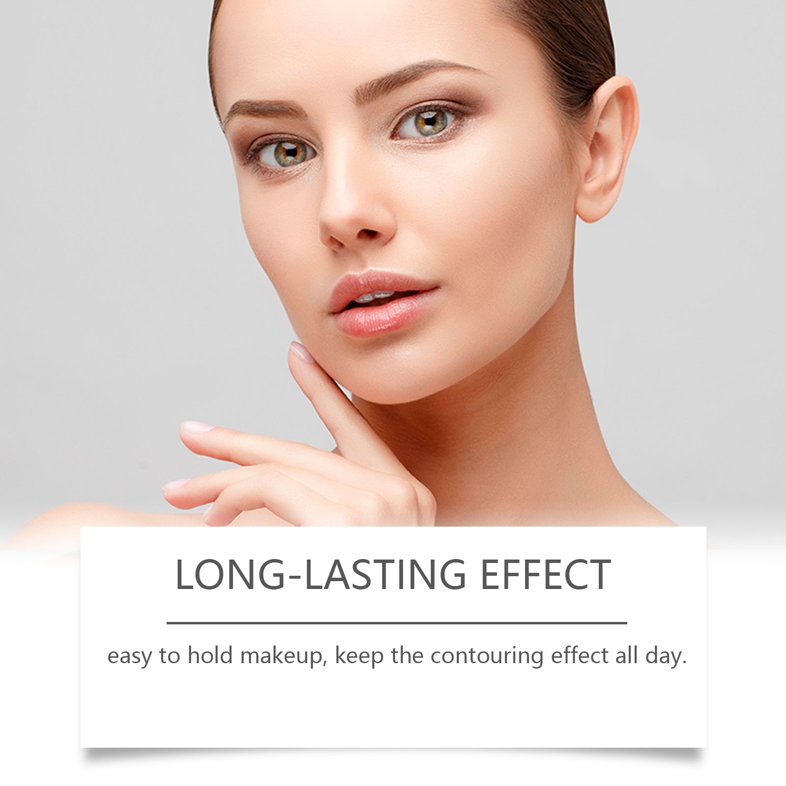 2-in-1 Face Makeup Contouring Stick, Brightening, Light Texture, Natural Glow ,7g