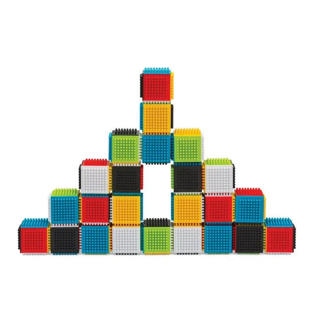 Infantino Baby Press & Stay Sensory Block Activity Toy - 24 Pcs