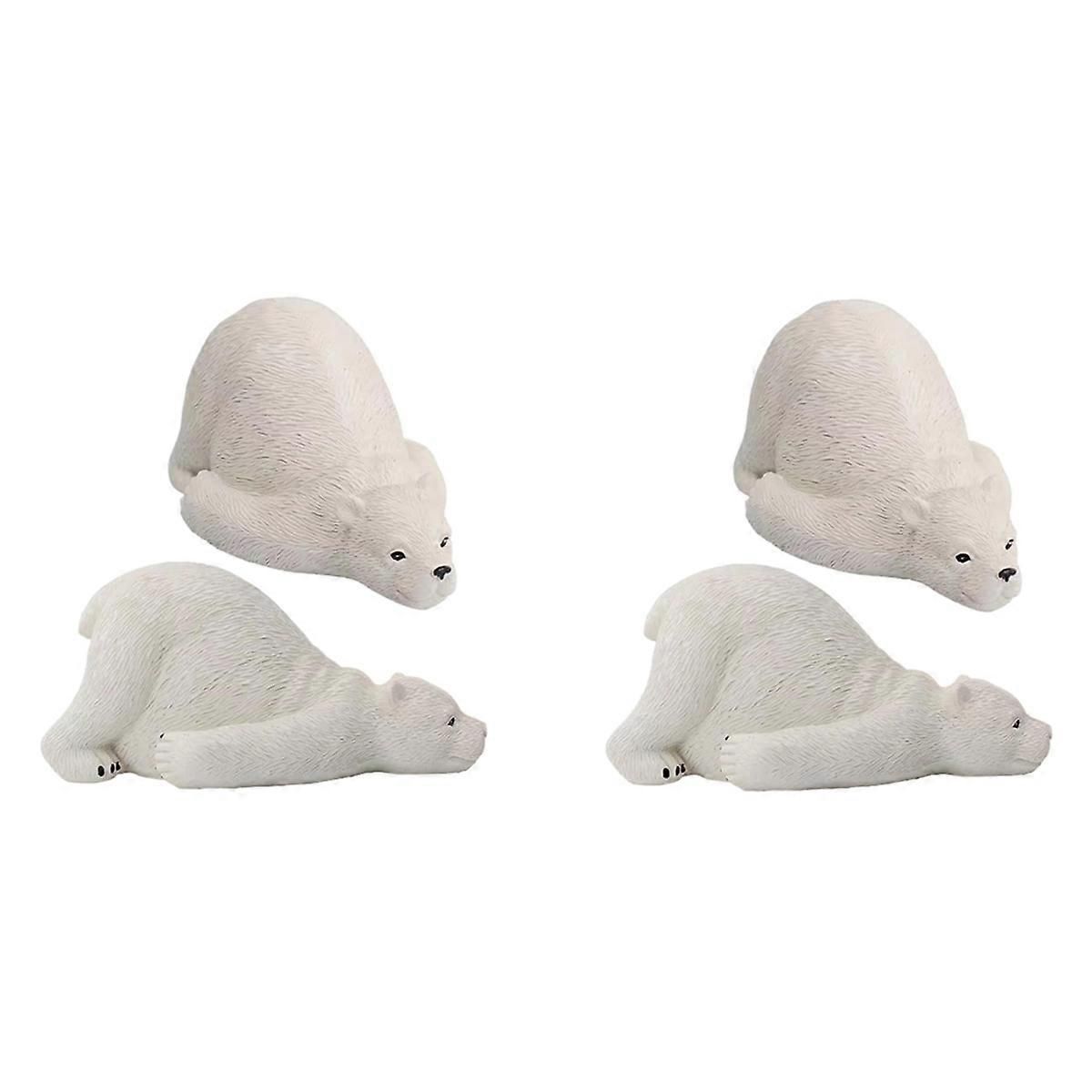 4PC Toilet Bolt Covers Resin Caps Cartoon Bear Toilet Bolt