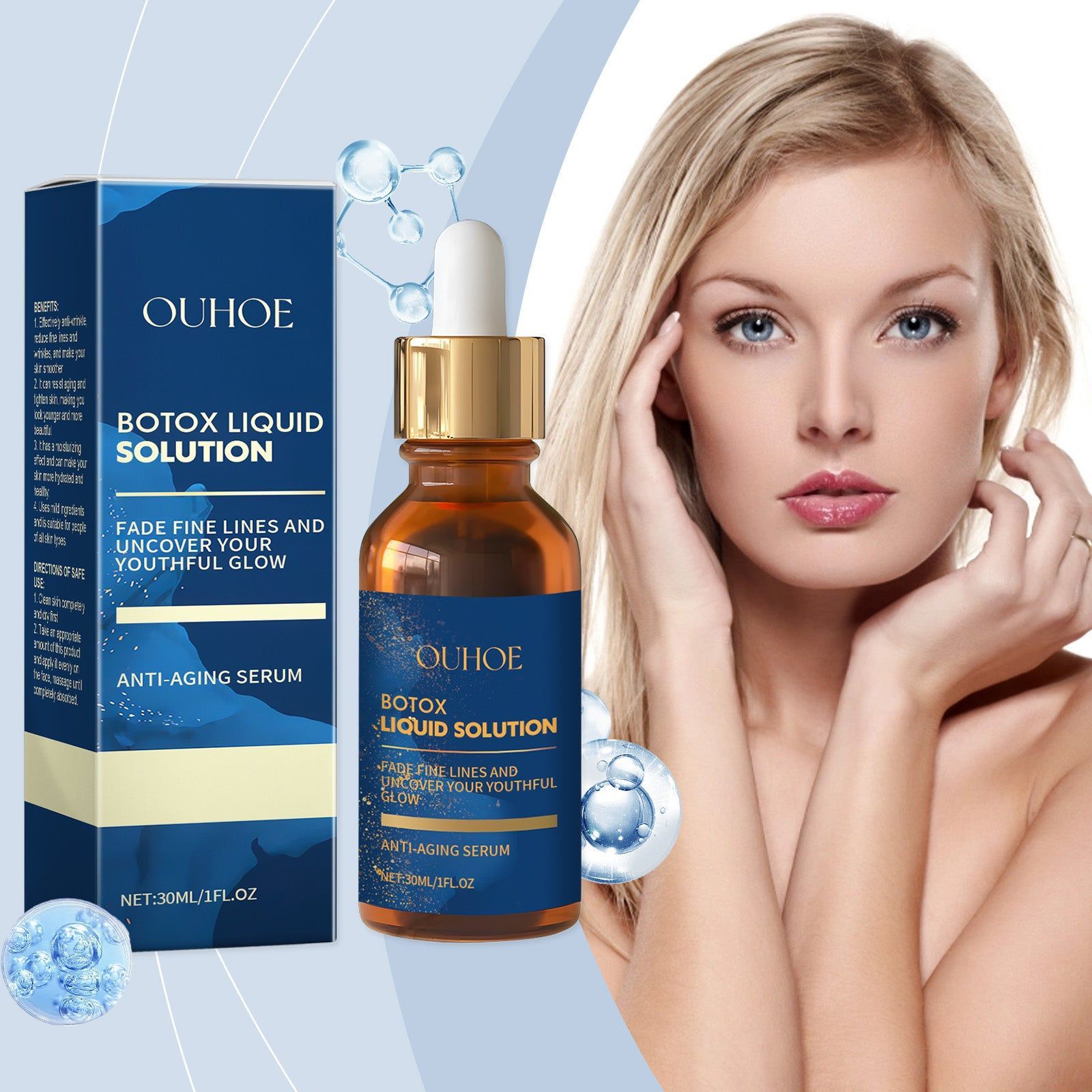 Anti-wrinkle Face Serum, Brightening Moisturizer, Youthful Skin, Hydrating Essence ,30ml