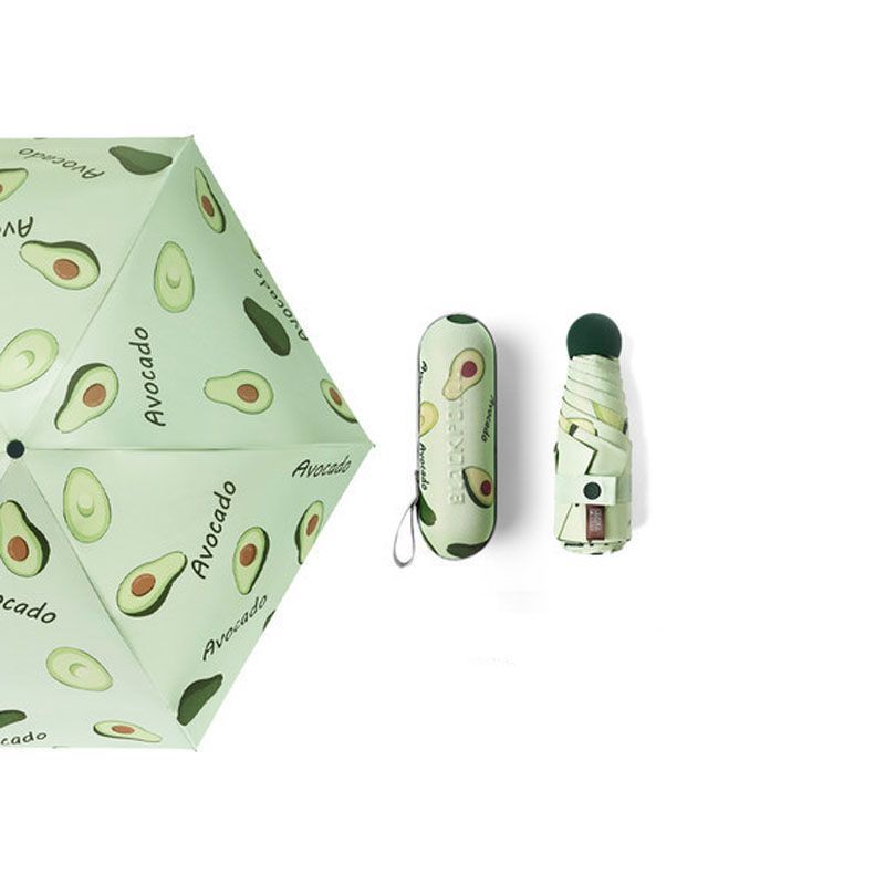 Fruit Mini Umbrella Portable UV Protection Umbrella Windproof Capsule Umbrella