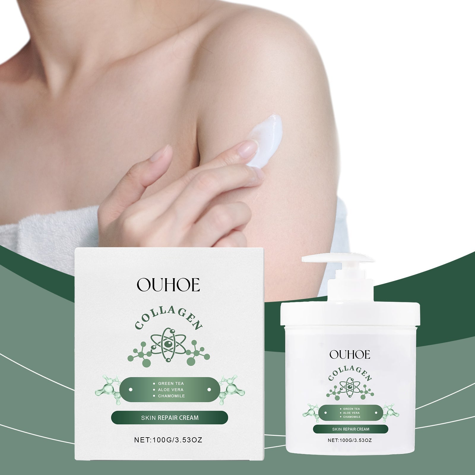 Collagen Body Care Cream, Hydrating, Anti-Aging, Moisturizer for Dry Skin ,100g