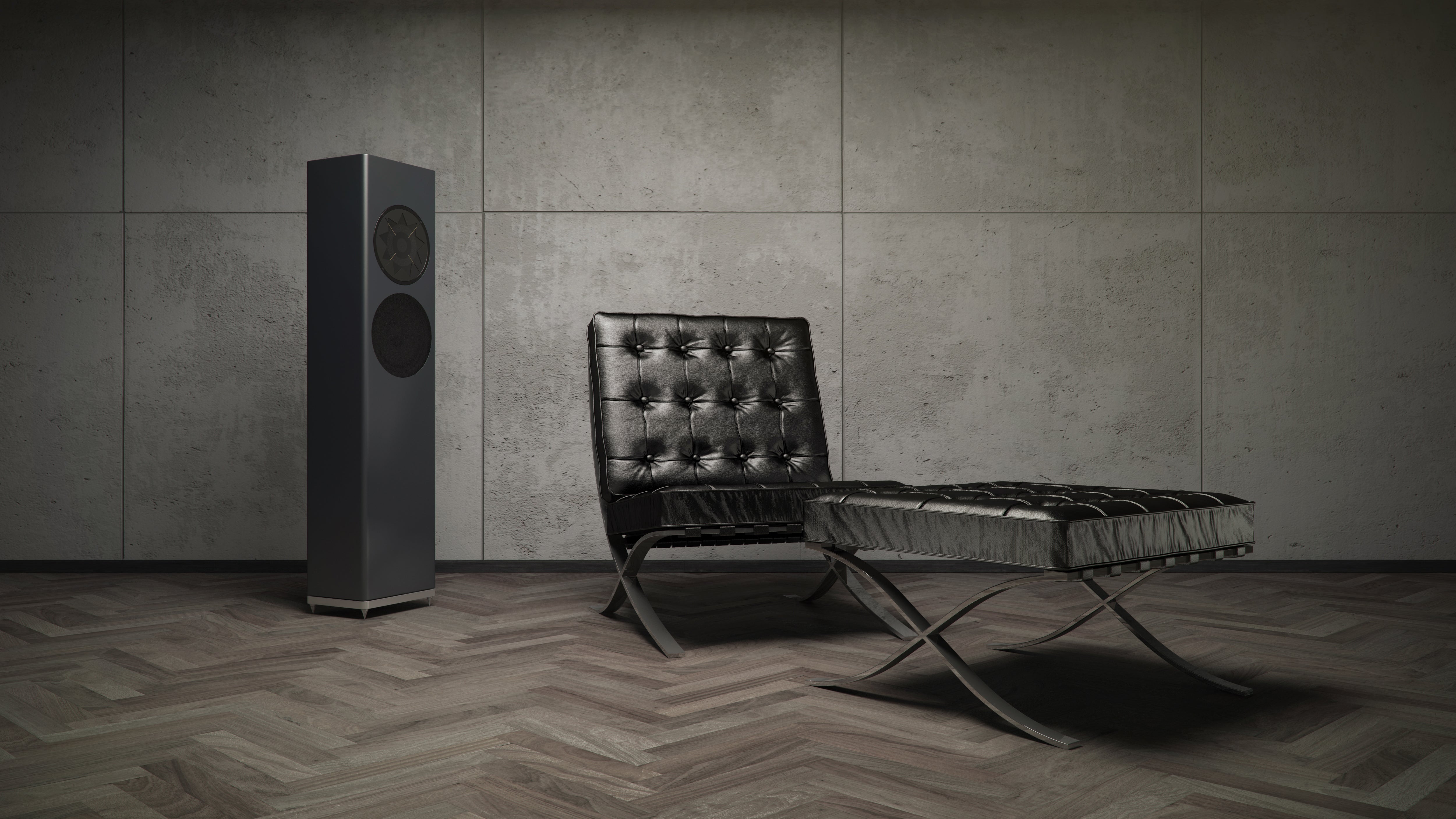 MANGER P1 PASSIVE 2 WAY Floor Standing Speaker RAL or NCS colors (satin finish)