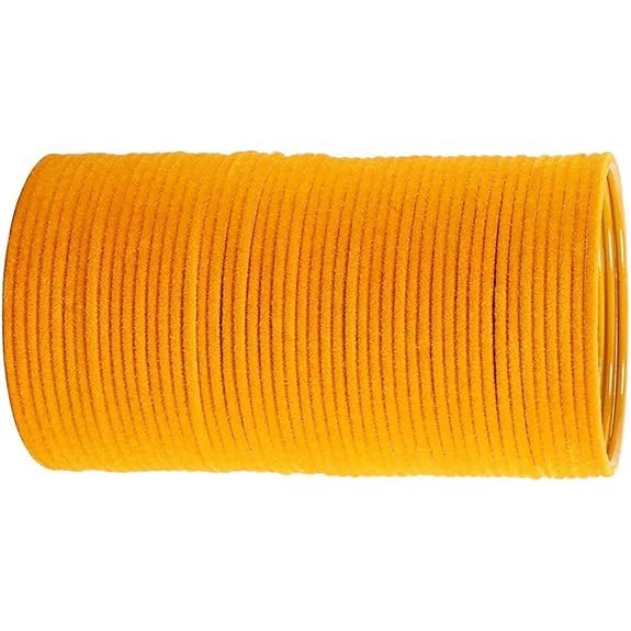 Metal Plain Velvet Chuda Bangles Set For Women And Girls (Size -2.4) (Set of 48)