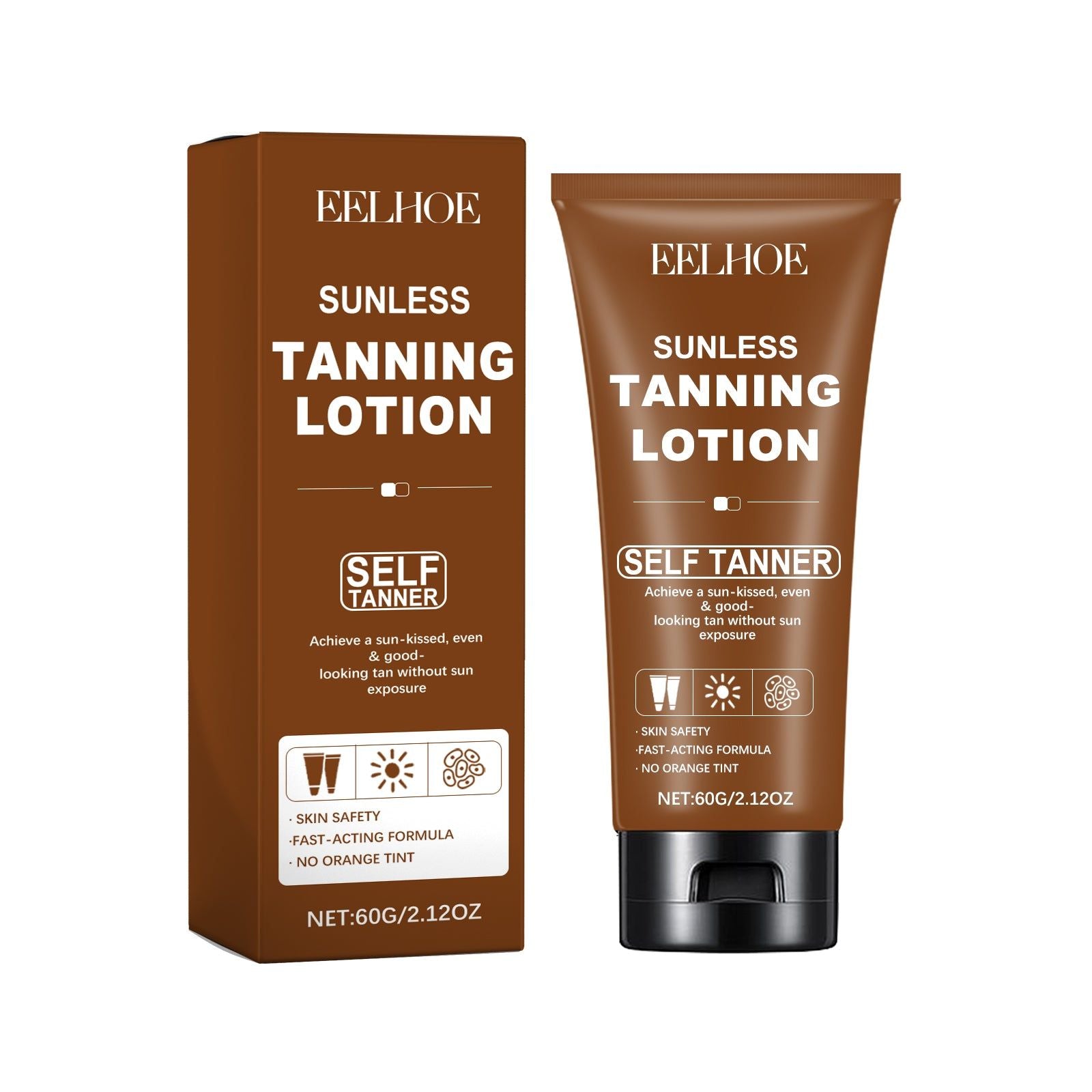 Blackening Cream Sunless Tanning Lotion, Hydrating, Natural Summer Tan, Moisturizing, Anti-Wrinkle ,60g