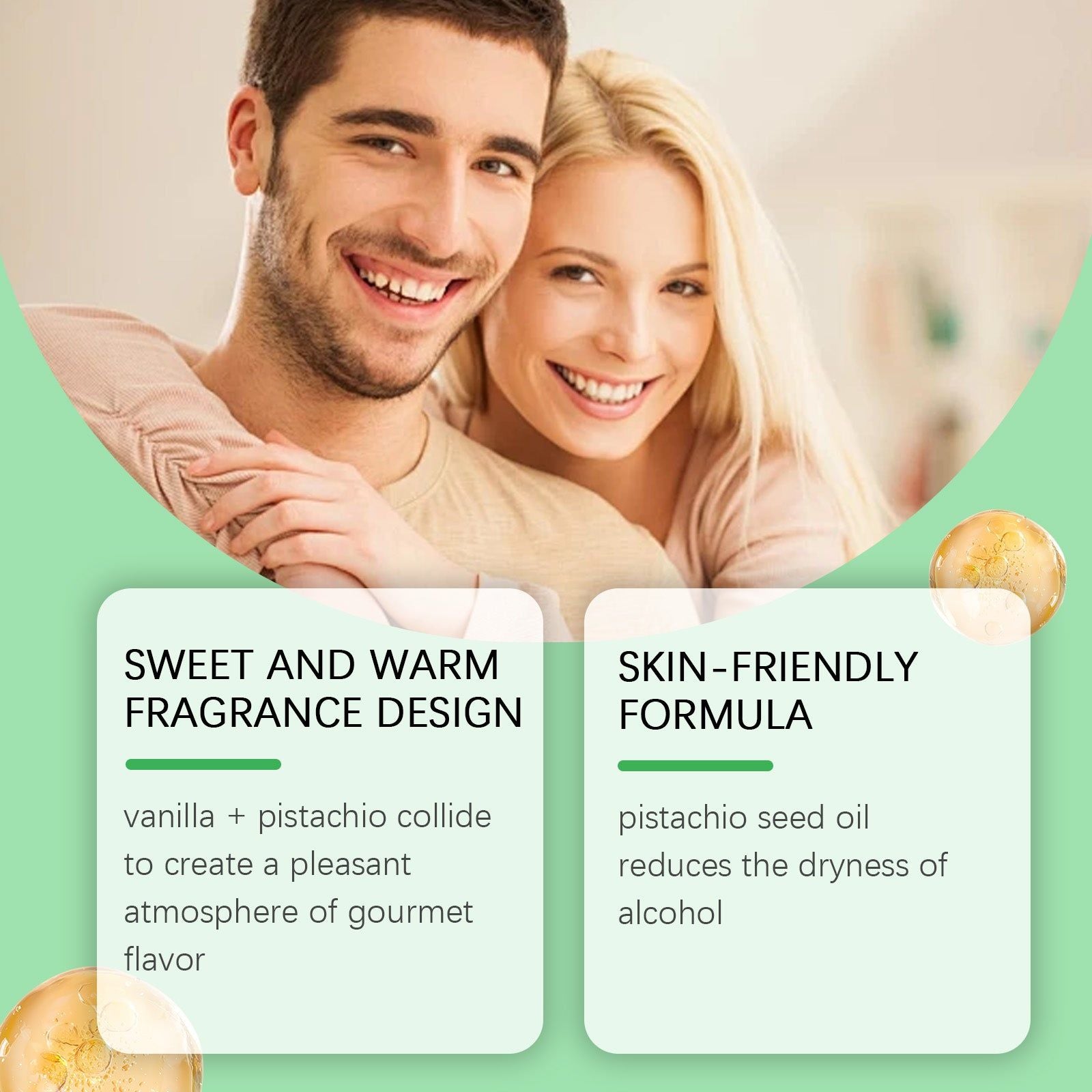 Cocoa Pistachio Perfume, Natural Long-Lasting Fragrance, Unisex, Portable, Romantic Scent ,50ml