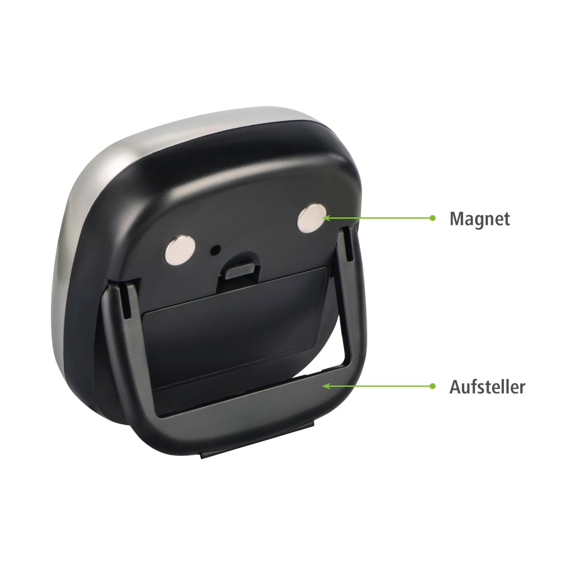 XAVAX 95321 "Touch" Kitchen Timer, Digital, silver/black