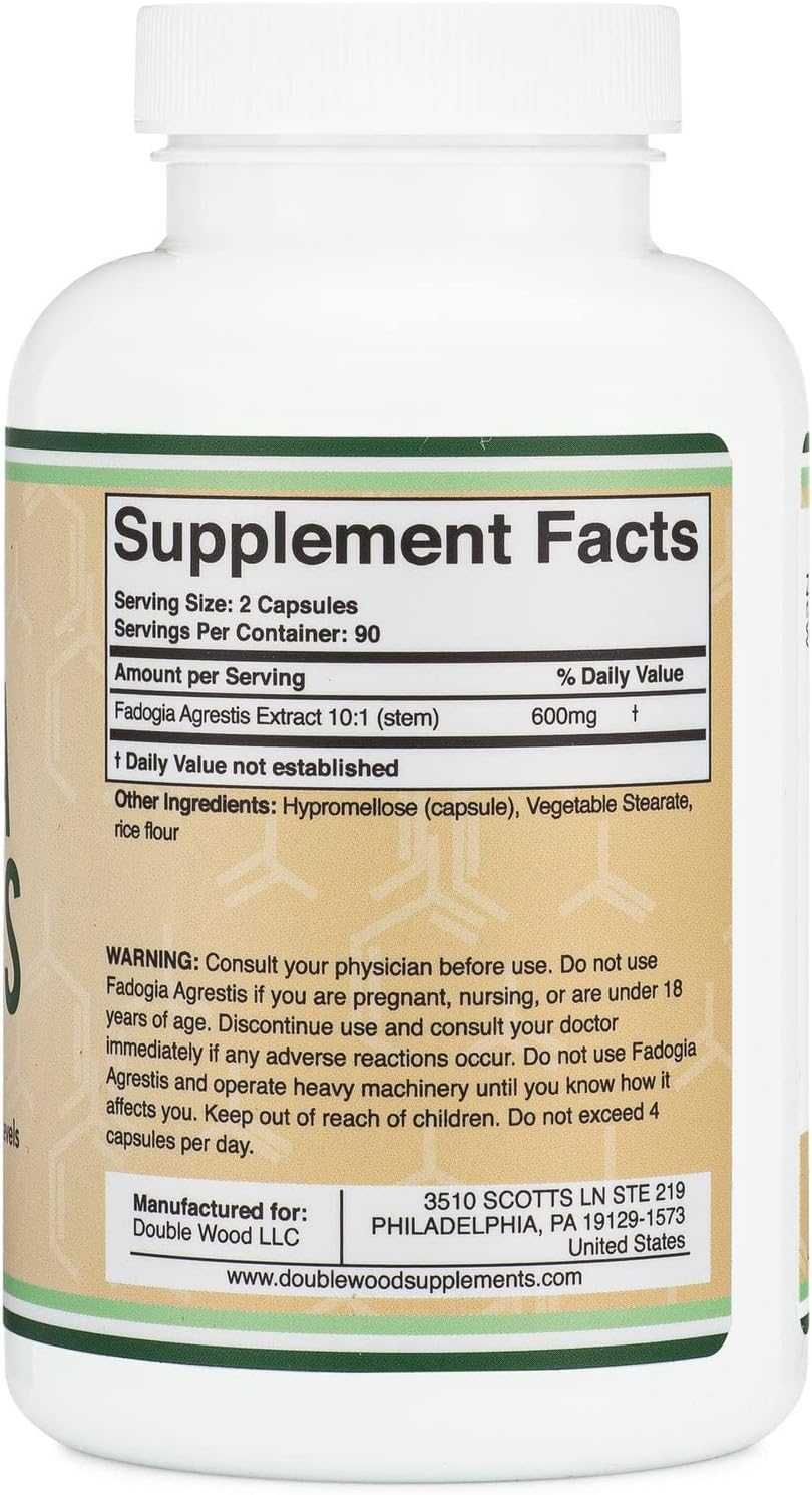 Doublewood Fadogia Capsules 180