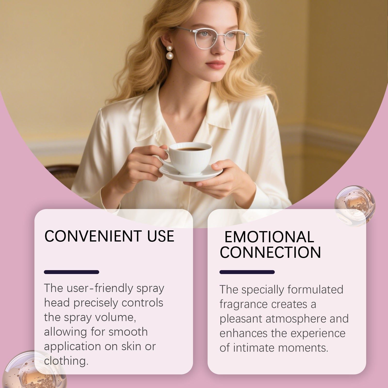 Charm Lavender Perfume, Natural and Fresh, Long-Lasting, Elegant, Portable ,30ml