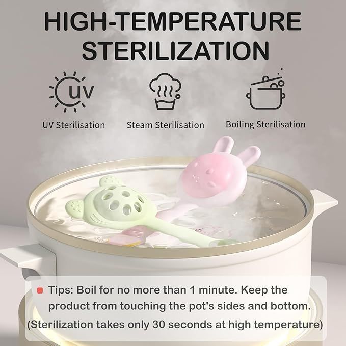 Silicone Baby Rattle Teething Toys Toddler Chew Toy For Infant 3 6 9 Months