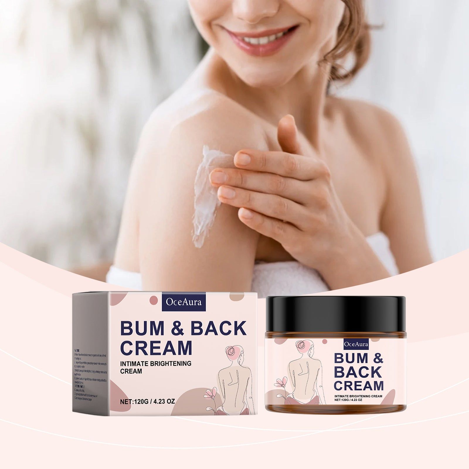 Body Cream Moisturizes Skin, Brightens, Exfoliates, Hydrates, Softens ,120g