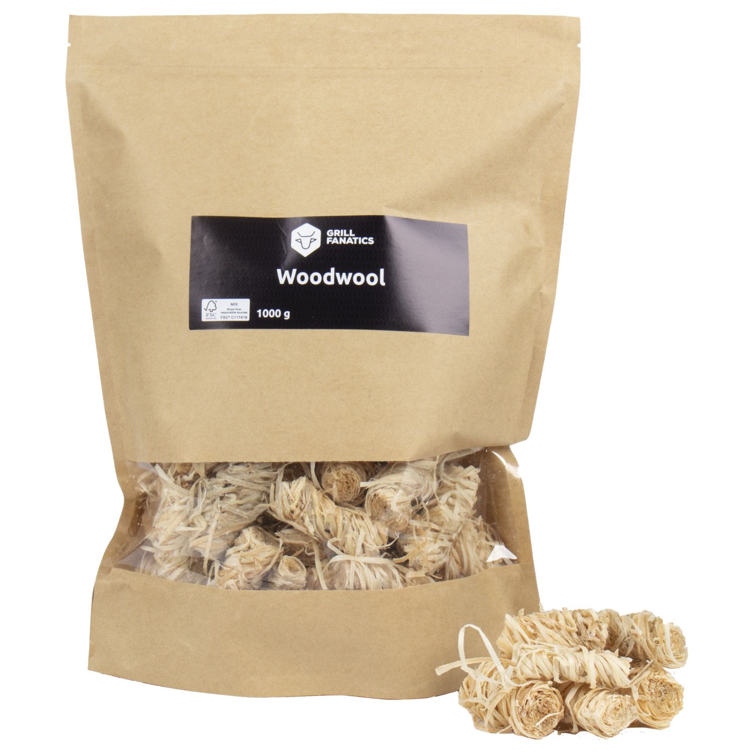 Grill Fanatics Wood Wool, 1000gm