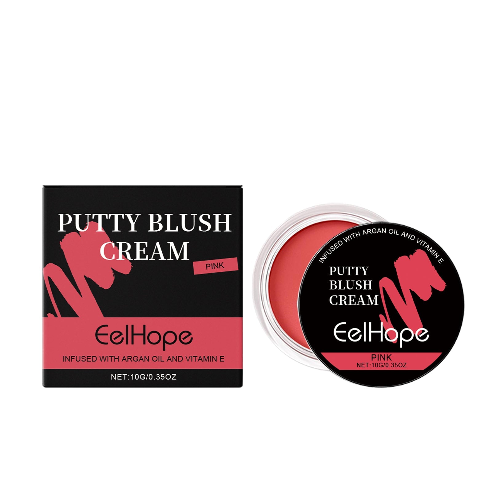 Blush Color Clay, Natural Red Face Makeup, Long-lasting, Soft Luster ,10g