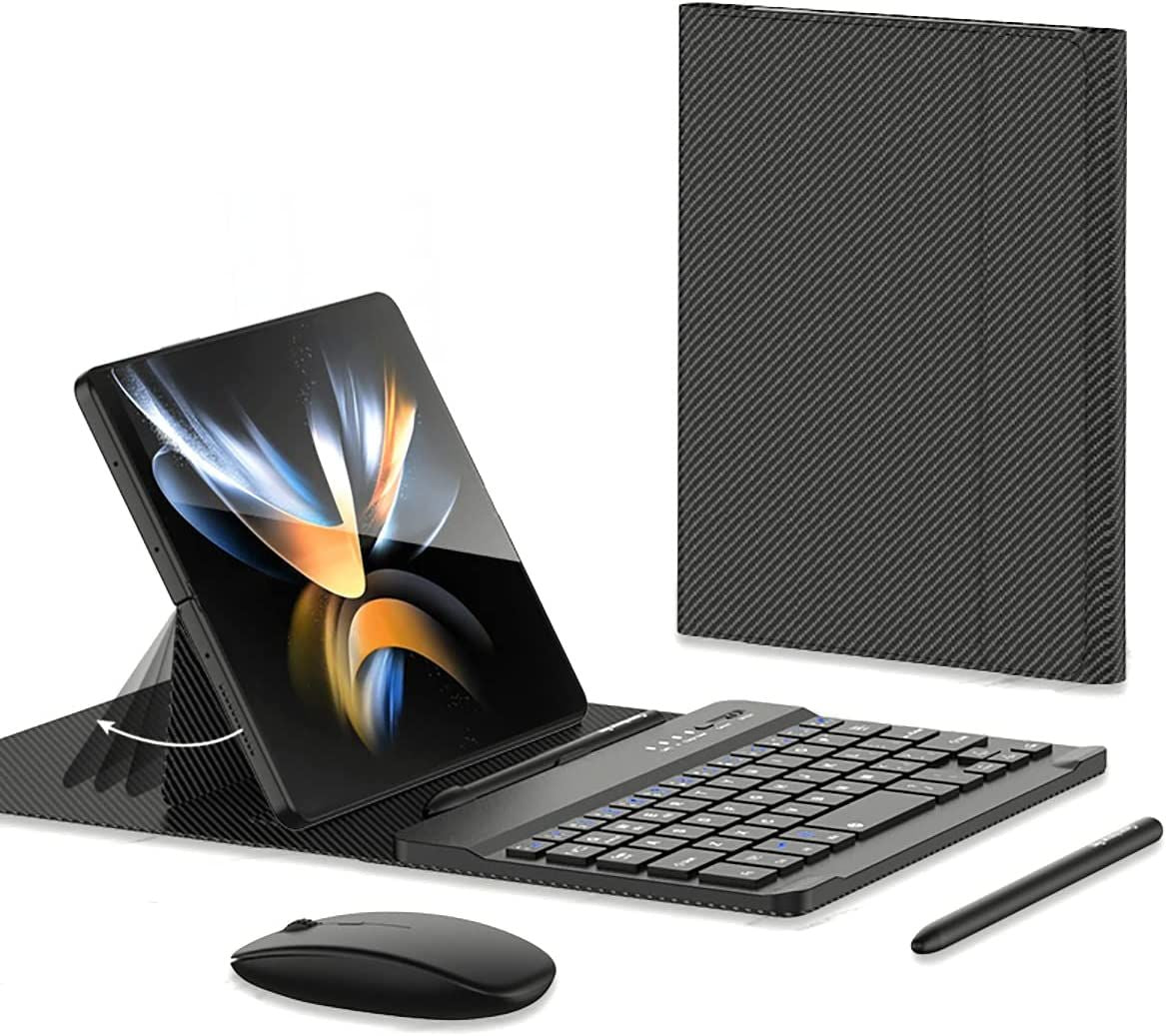 Phone Case Wireless Keyboard Mouse Capacitive Pen For Samsung Galaxy Z Fold 4
