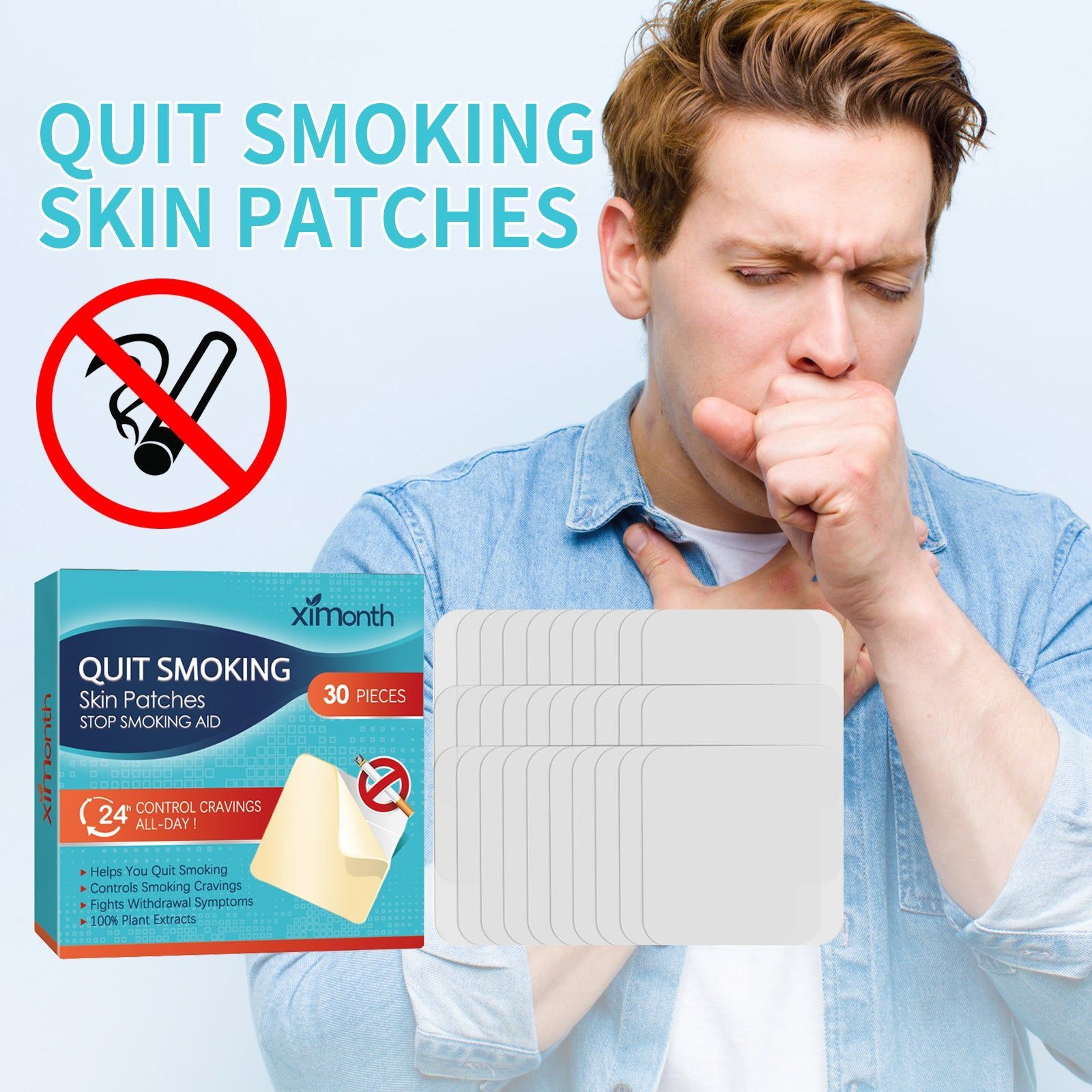 Body Care Patch, Natural Detox, Respiratory Support, Smoking Cessation, Fresh Comfort ,30pcs