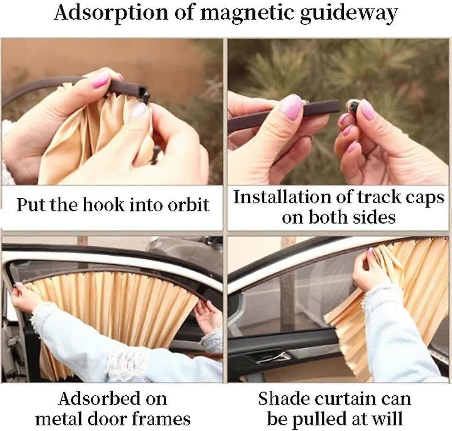 Universal Fit Magnetic Car Side Window Privacy Sunshade
