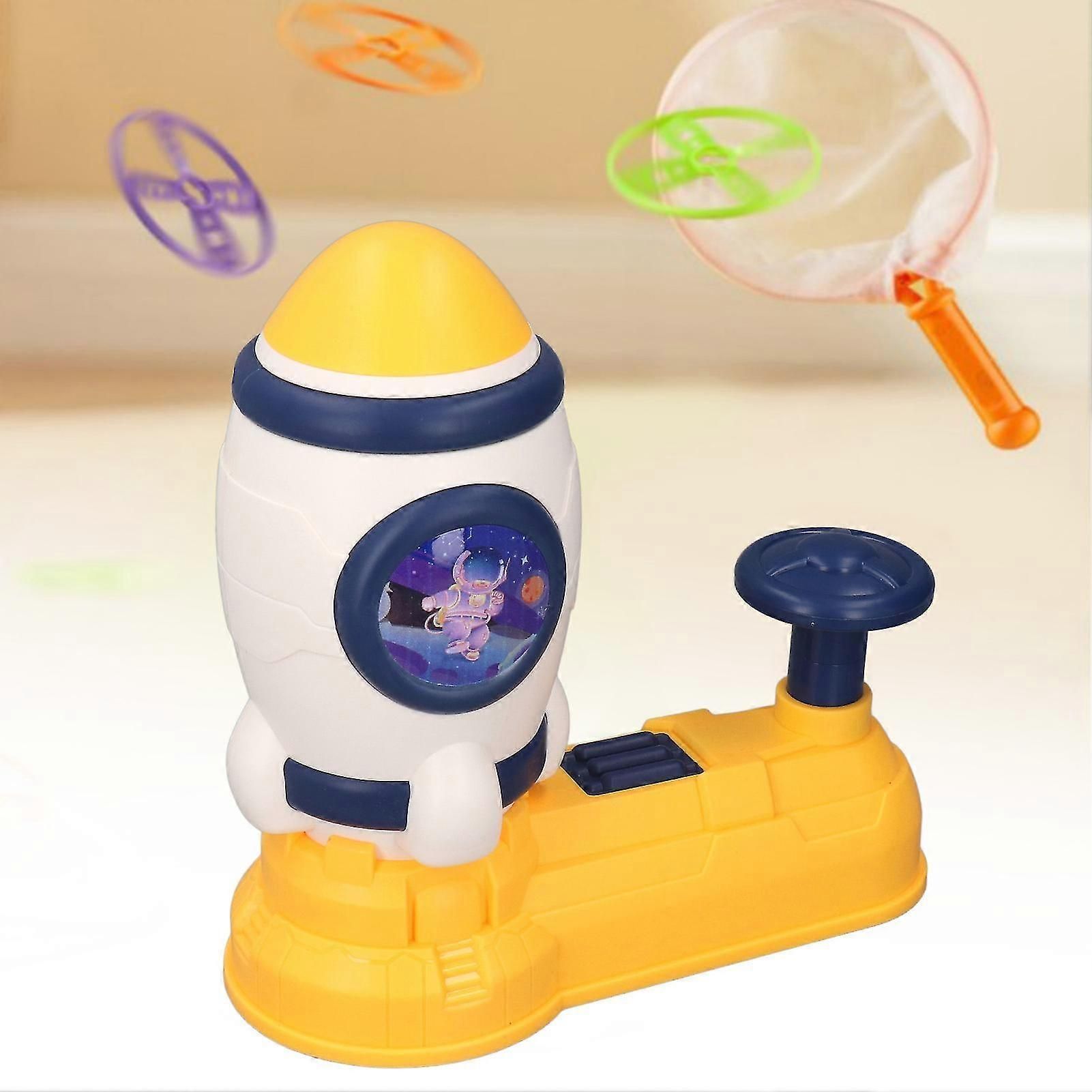 Flying Disc Step On Launch Toy For Kids Cute Spaceship Interactive Outdoor Activity Pop Up Stomp Toys