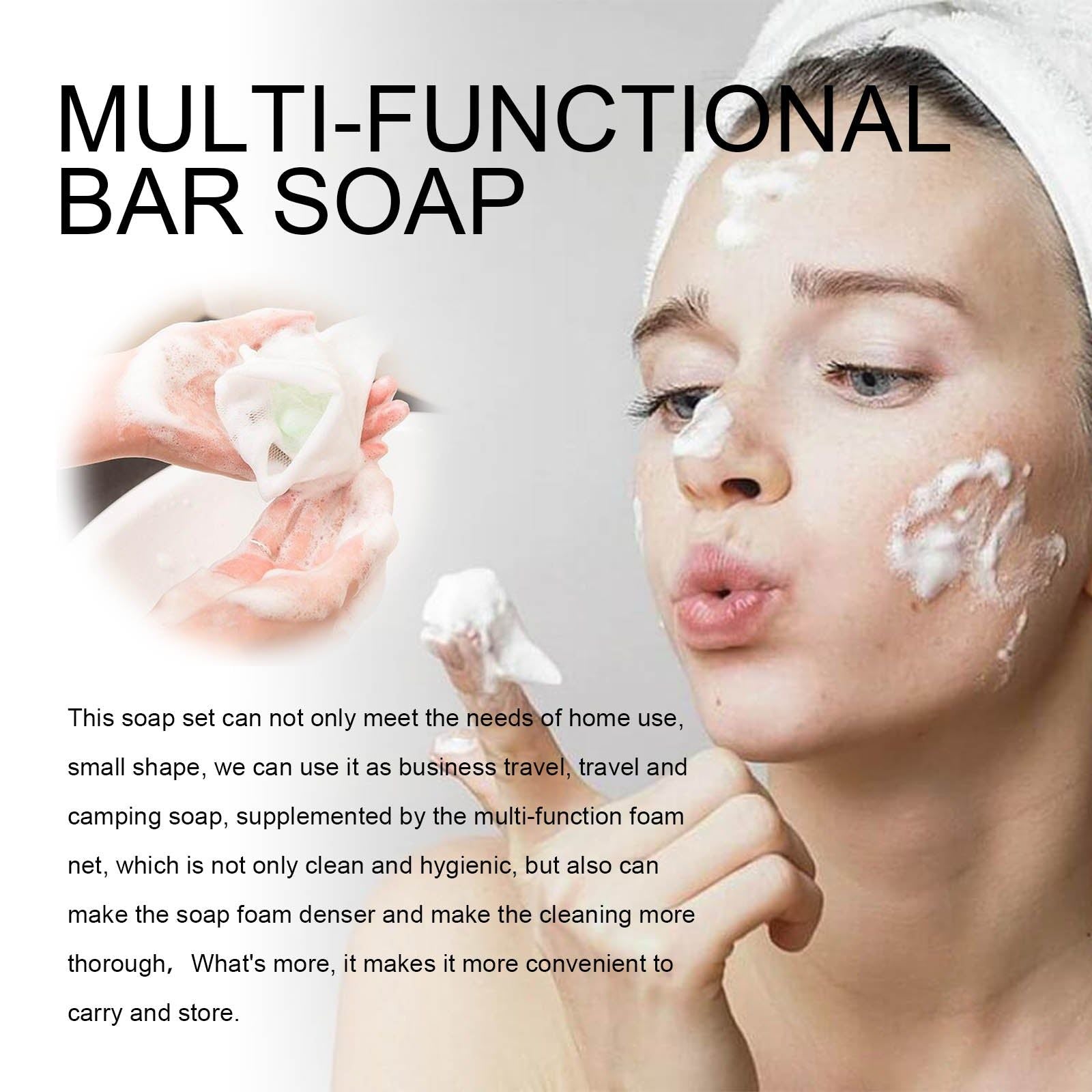 Cleansing Skin Care Soap Moisturizes Brightens, Gentle for All Skin Types ,100g