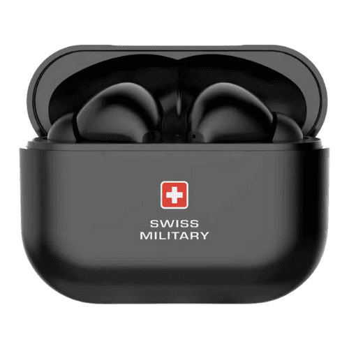 سماعات أذن لاسلكية SWISS MILITARY DELTA TRUE - أسود