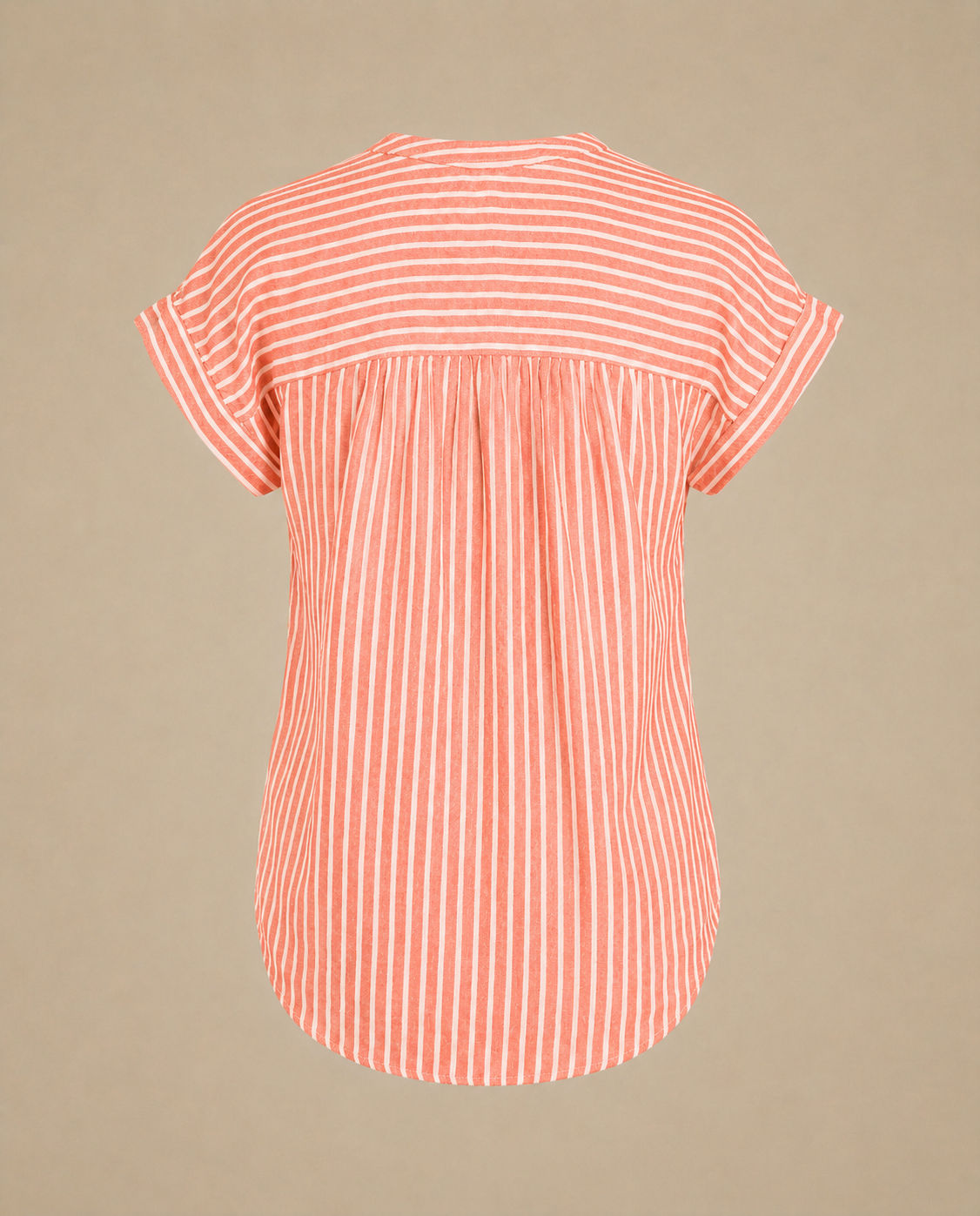 Jones new York Sleeveless T Shirt Stripped Grey/Coral White