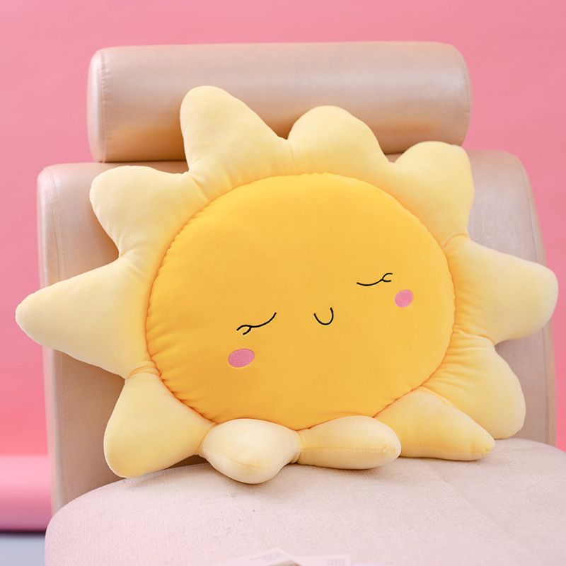 Cartoon Pillow Sun Cloud Pillow Soft Car Cushion Stuffed Plush Toy Creative Home Decor