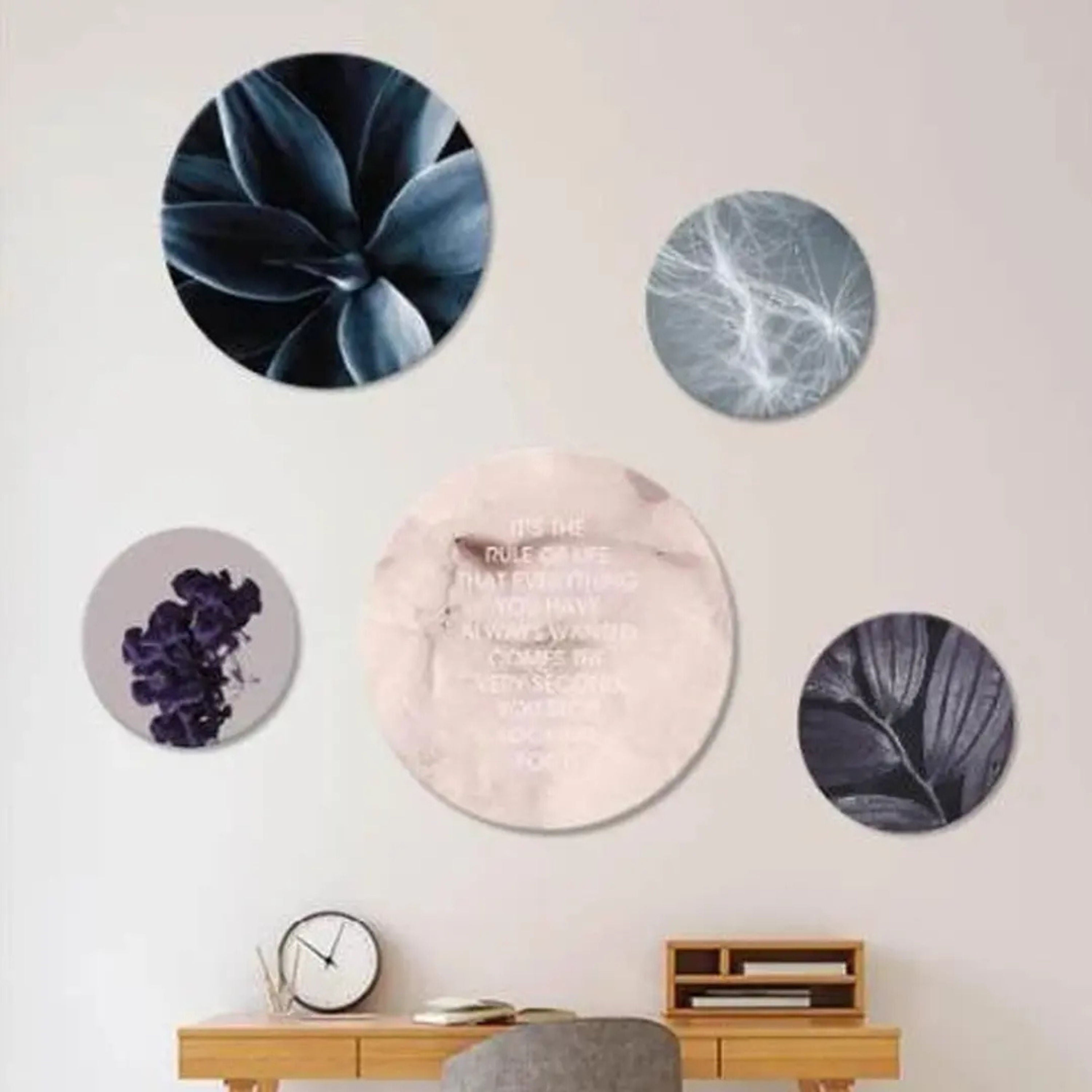 Circle Art Dark Plant