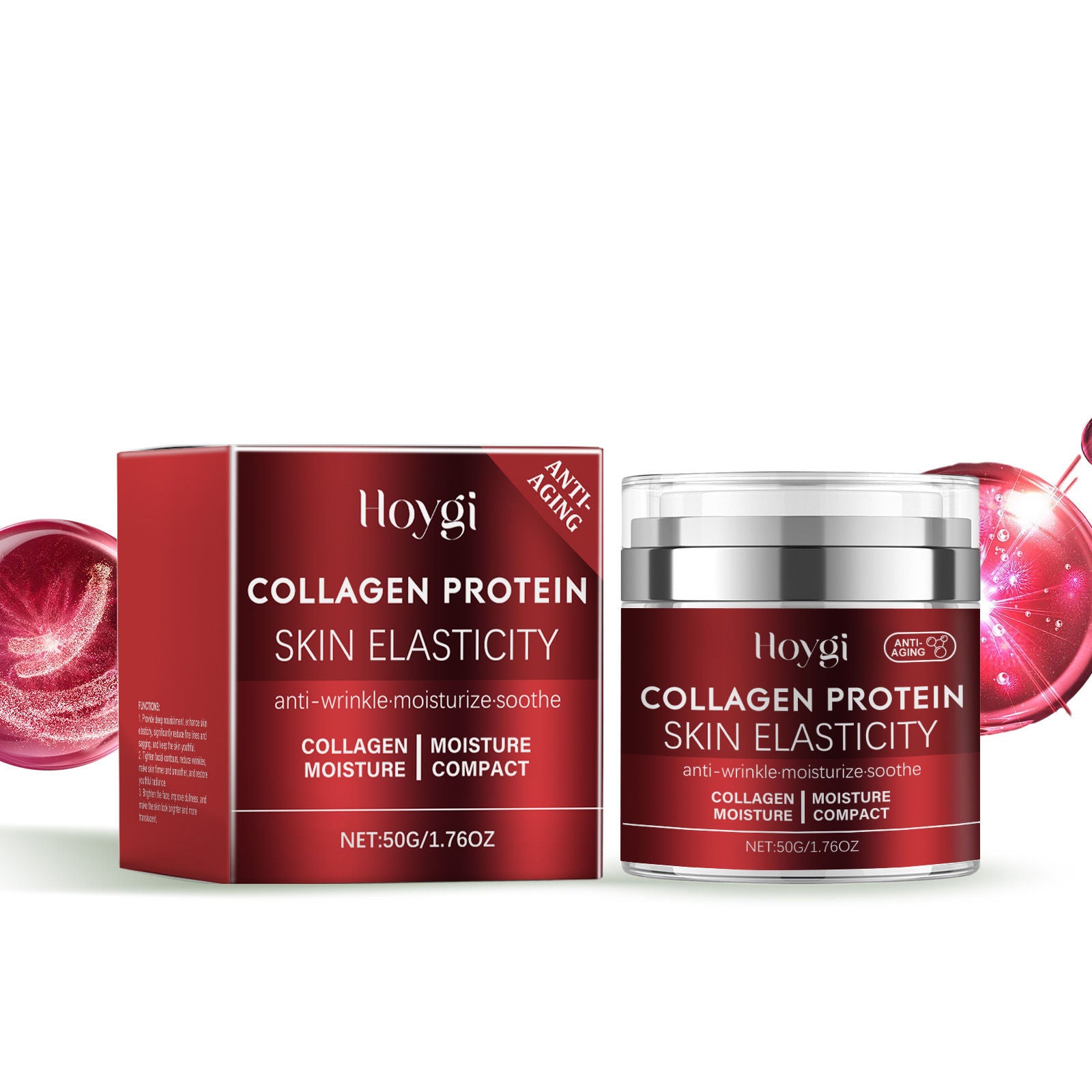 Collagen Facial Cream, Hydrating, Anti-Aging, Soft Skin, Daily Care ,50g