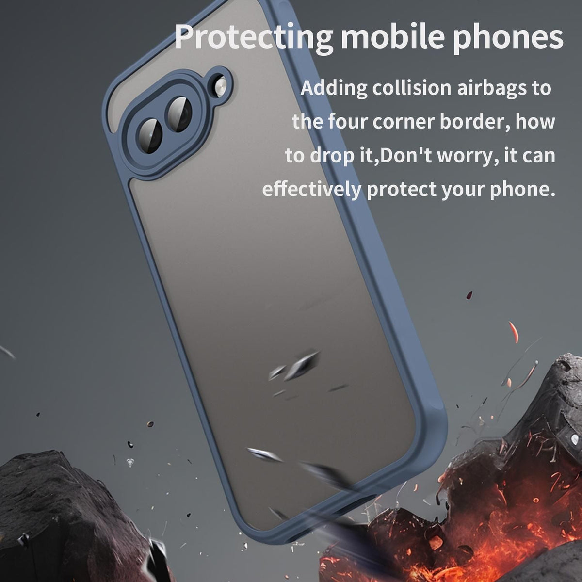 TPU Hybrid PC Frosted Phone Case For Google Pixel 9a