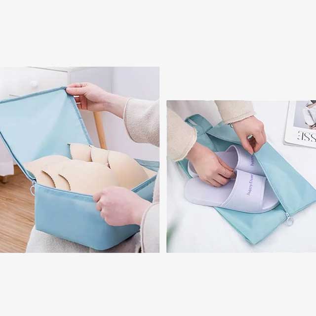 7-Piece Set Portable Luggage Organizer – Travel Storage Bags for Efficient Packing & Organization