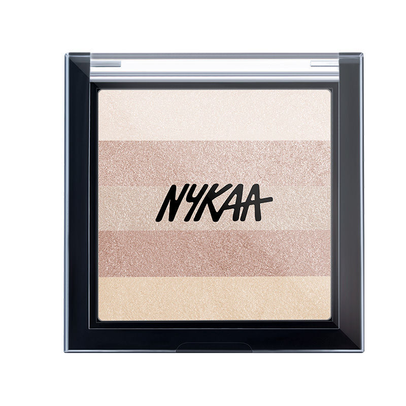 أهداف Nykaa Glow! لوحة هايلايتر Shimmer Brick  Good Old Gold