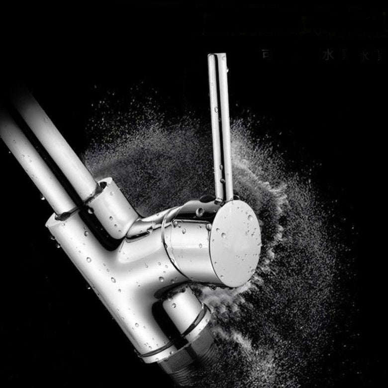 Kitchen Pull-out Faucet, Style:Stainless Steel Black Stainless Steel Black