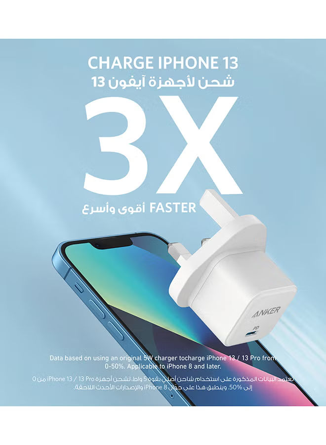 Anker High-Speed Charger for Mobile Devices (20 W) White - A2149