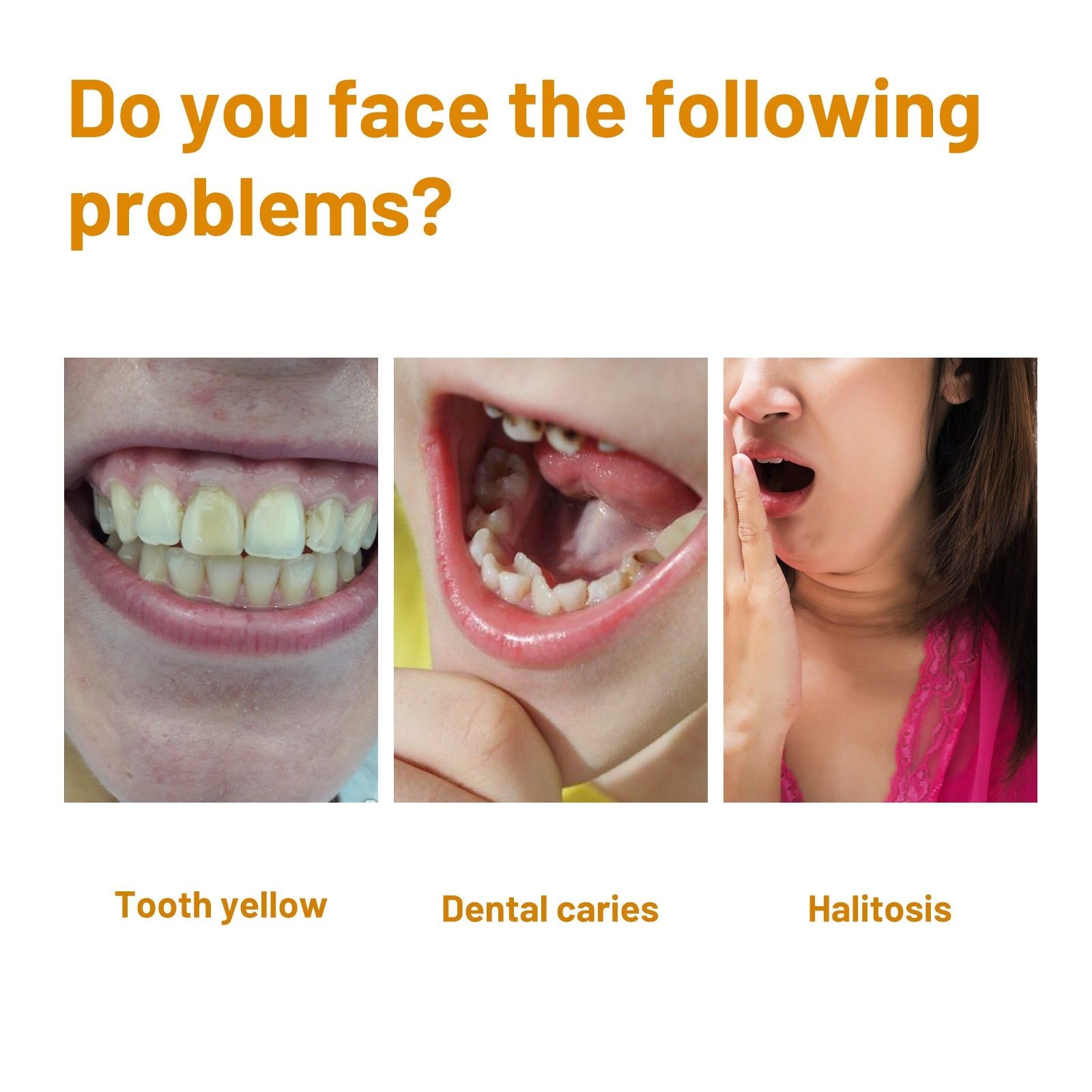 Brighten Your Smile with Tooth Whitening Mousse, Dental Care, Fresh Breath ,60ml