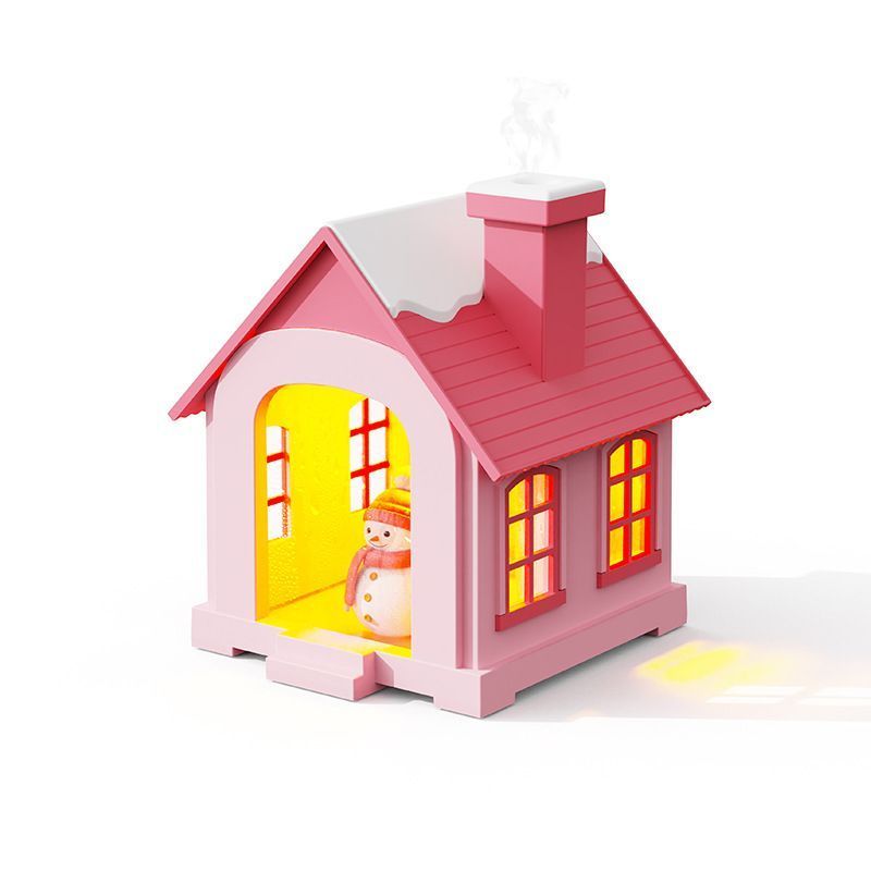 Cool Mist Humidifiers Air Humidifier House Shape Air Desktop Cool Mist Humidifier Night Light