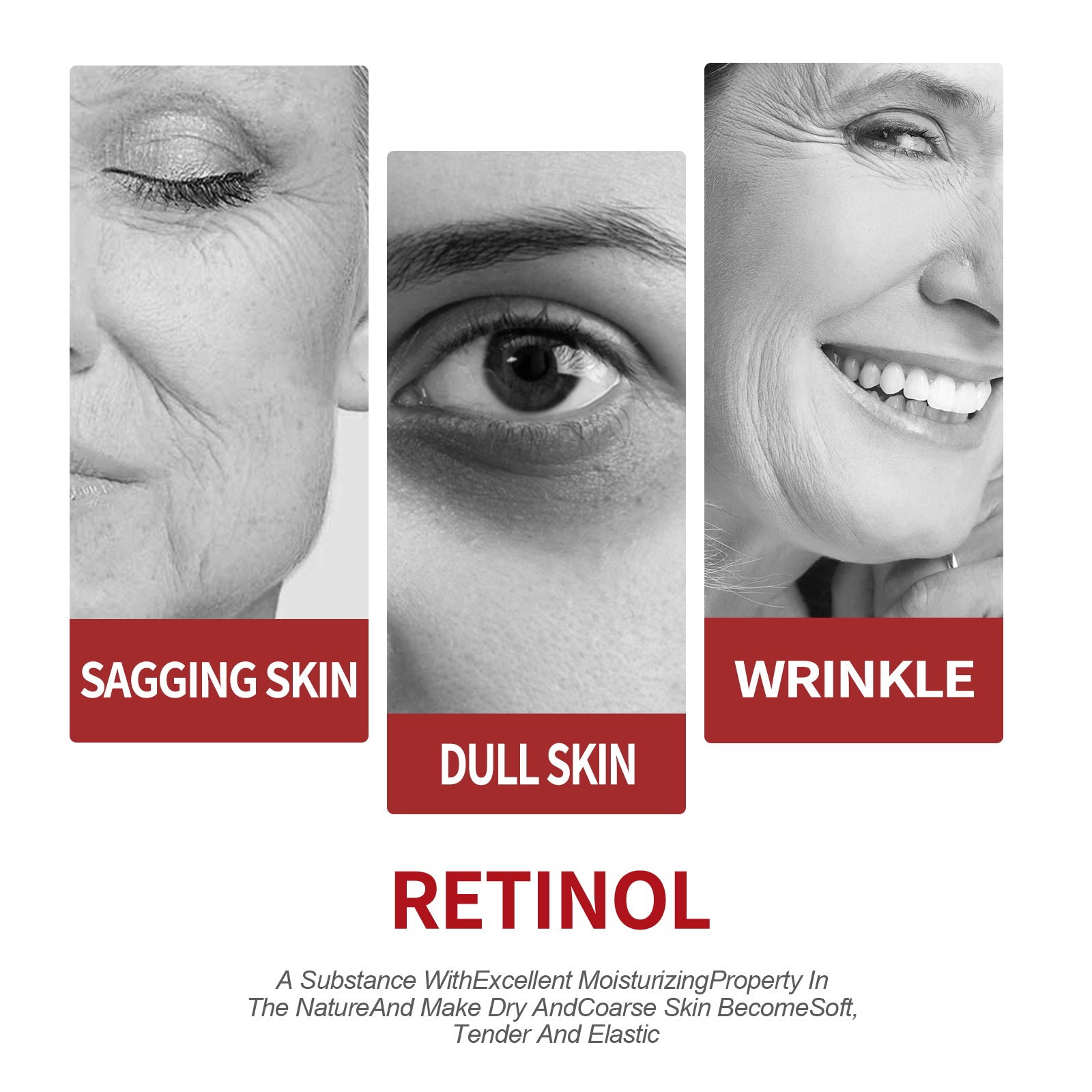 Deep Moisturizing Retinol Cream, Fade Fine Lines, Firm Skin, Anti-Aging, Hydrating ,30g