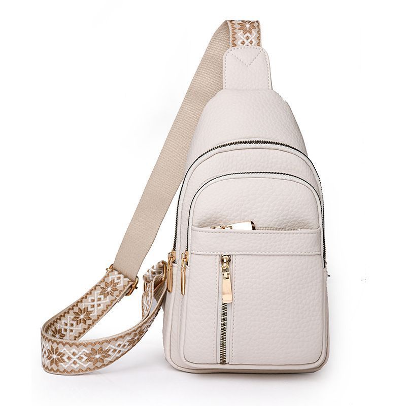 Women Chest Bag Sling Bag Zipper Waist Pack Crossbody Messenger Bag