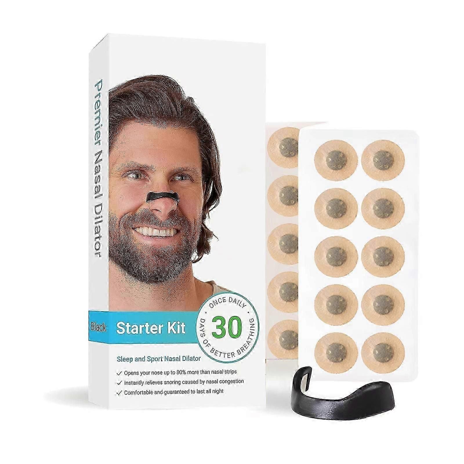 Breathing Nasal Strip Start Kit Anti-Snoring Strip Ventilation Nasal