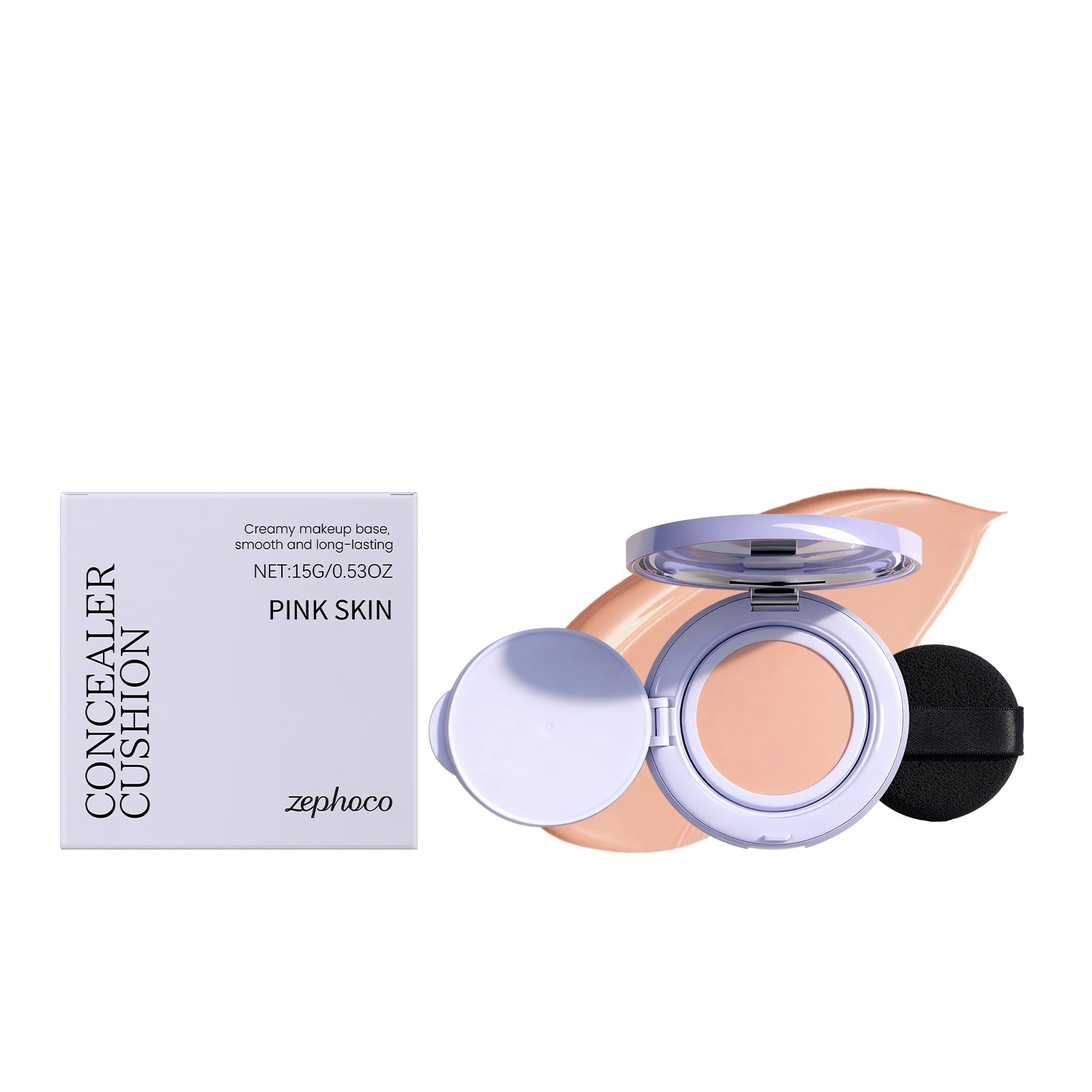 Air Cushion Concealer, Flawless Matte Makeup, Brighten Skin, Long-lasting, Easy to Use ,15g