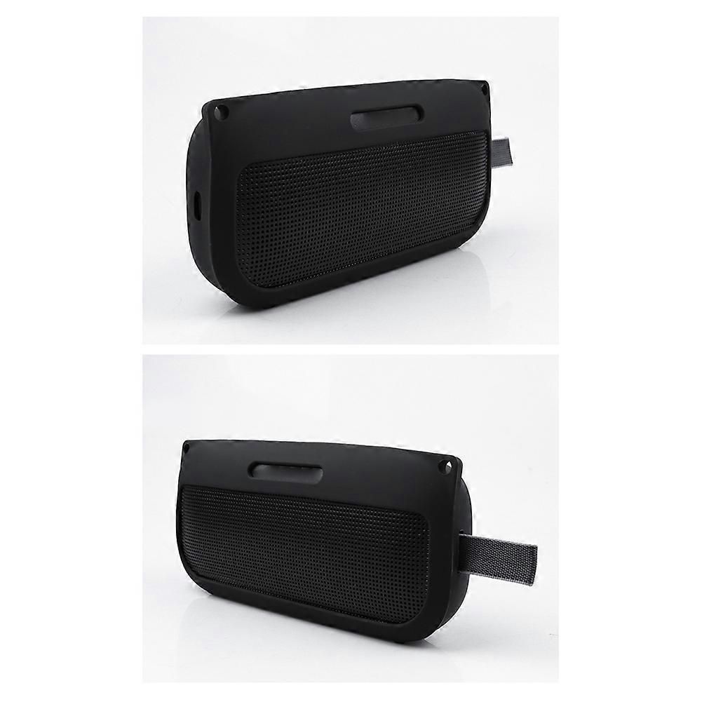 Black Silicone Case Bluetooth Speaker Shockproof and Drop Protection Package for Bose Soundlink Flex Speakers