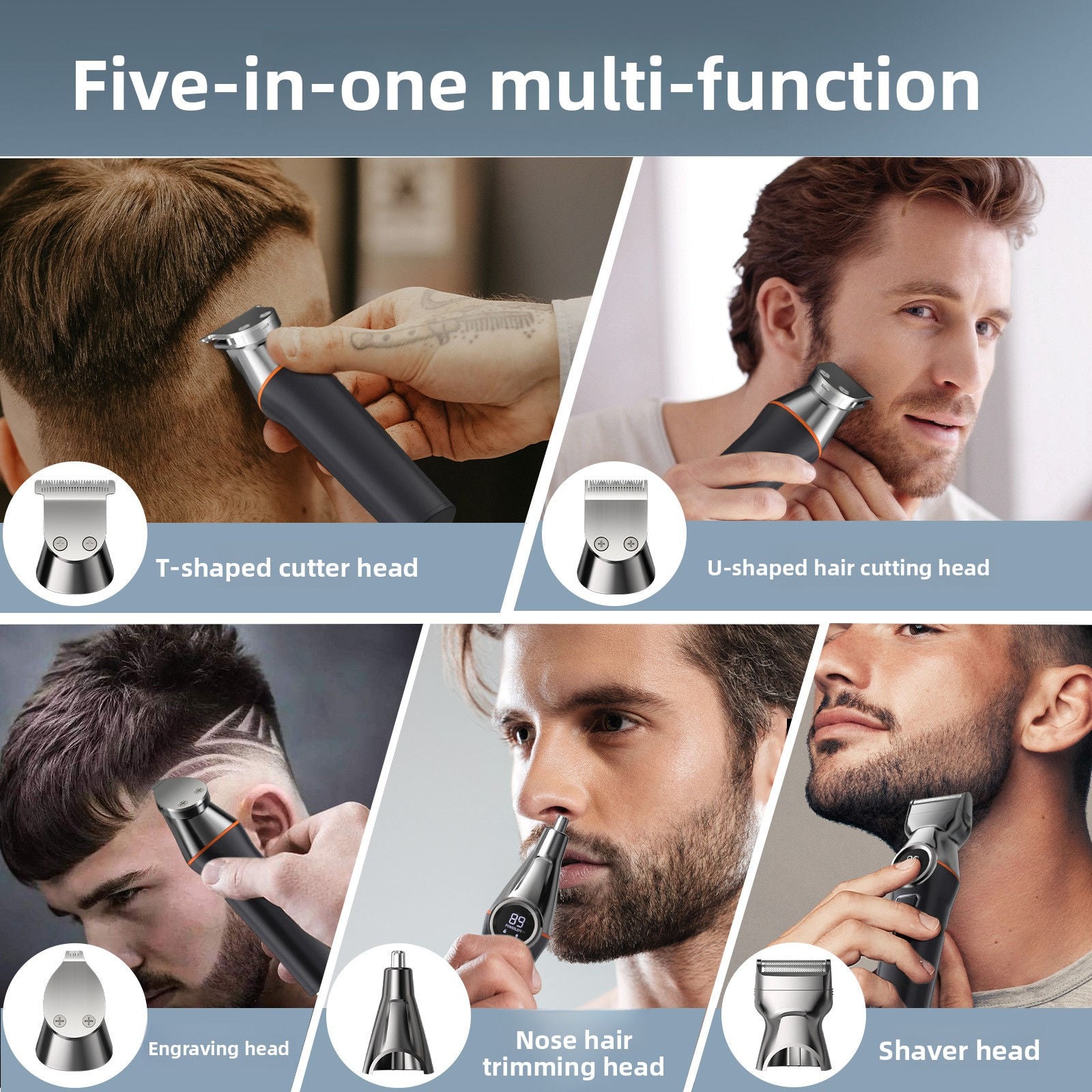 6-in-1 Hair Clipper Trimmer Kit