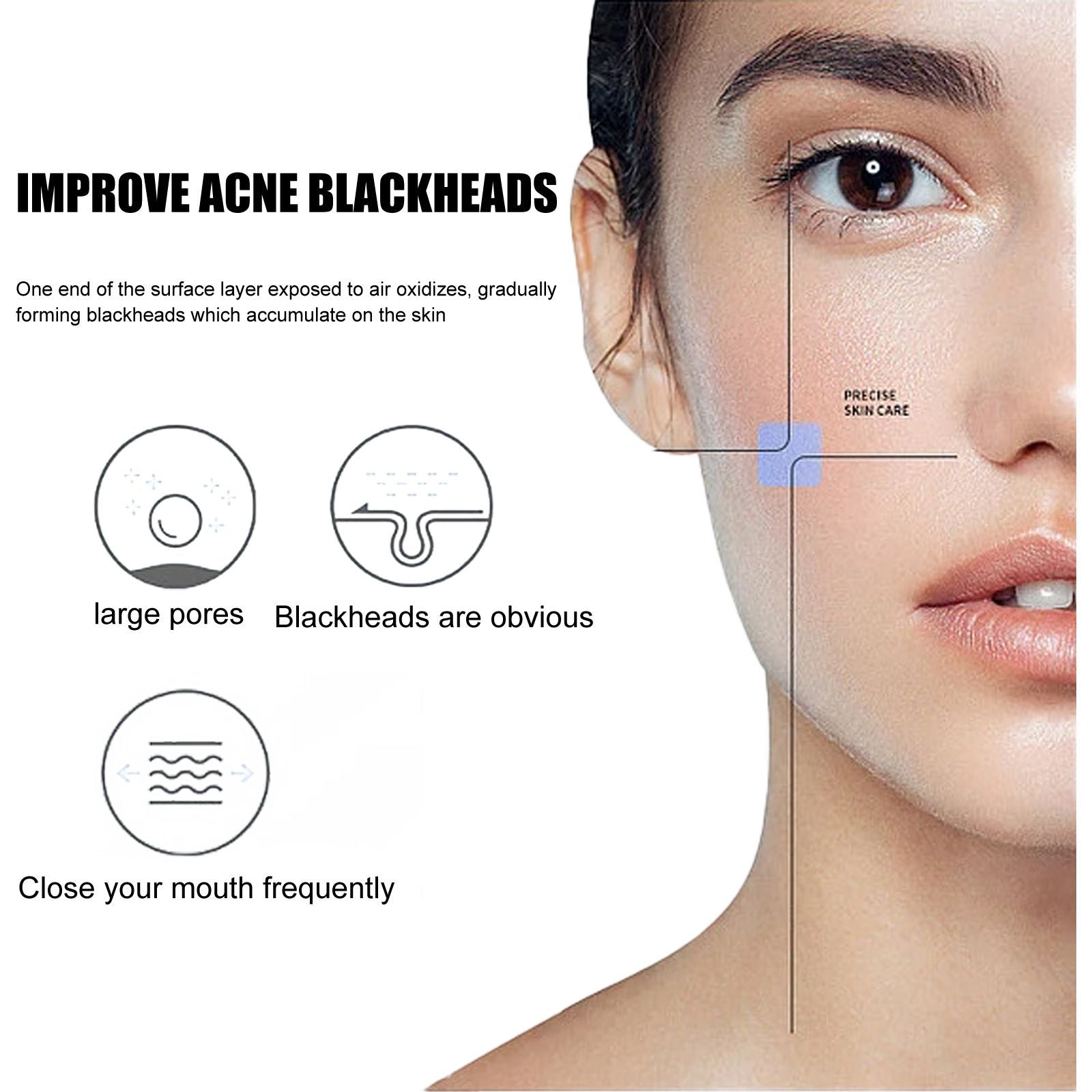 Blackhead Peel Off Nose Mask Kit with 60 Strips