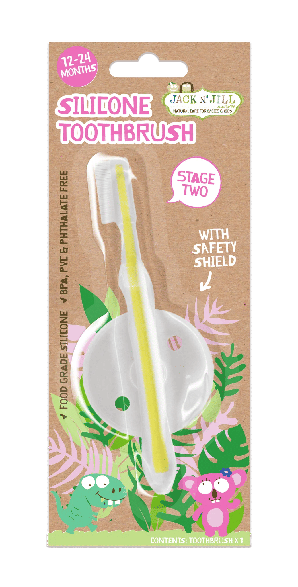 Jack N' Jill Silicone Toothbrush "Stage 2"