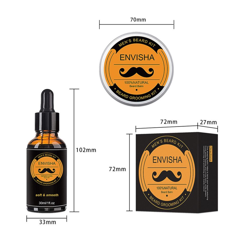Men Beard Kit 6 In 1Natural Beard Growth Care Set Gifts For Father Boyfriend