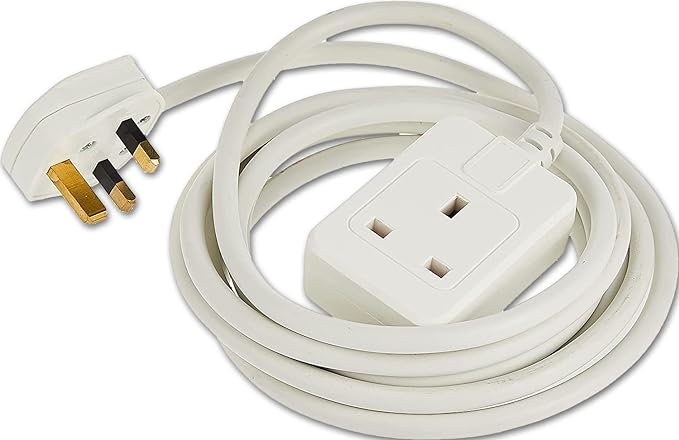 Brennenstuhl 1166573015 Extension cable for indoor use perfect for home and office with 13A BS plug,5 Meter, White